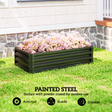 Steel Outdoor Garden Planter Box 120cm Wide - Velmora
