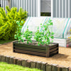 Steel Outdoor Garden Planter Box 120cm Wide - Velmora