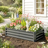 Steel Outdoor Garden Planter Box 120cm Wide - Velmora