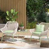 Steel Outdoor Garden Table Removable Tray Top - Velmora