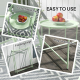 Steel Outdoor Garden Table Removable Tray Top - Velmora