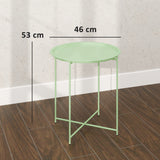 Steel Outdoor Garden Table Removable Tray Top - Velmora