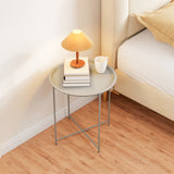 Steel Outdoor Garden Table Removable Tray Top - Velmora