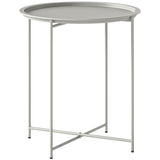 Steel Outdoor Garden Table Removable Tray Top - Velmora