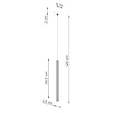 Steel Pendant Light With Arche 1 Lamp - Ocean Green