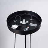 Steel Pendant Light With Arche 3P Lamp - Ocean Green