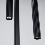 Steel Pendant Light With Arche 3P Lamp - Ocean Green