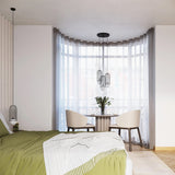 Steel Pendant Light With Brina 1 Lamp - Powder Blue