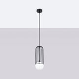 Steel Pendant Light With Brina 1 Lamp - Powder Blue