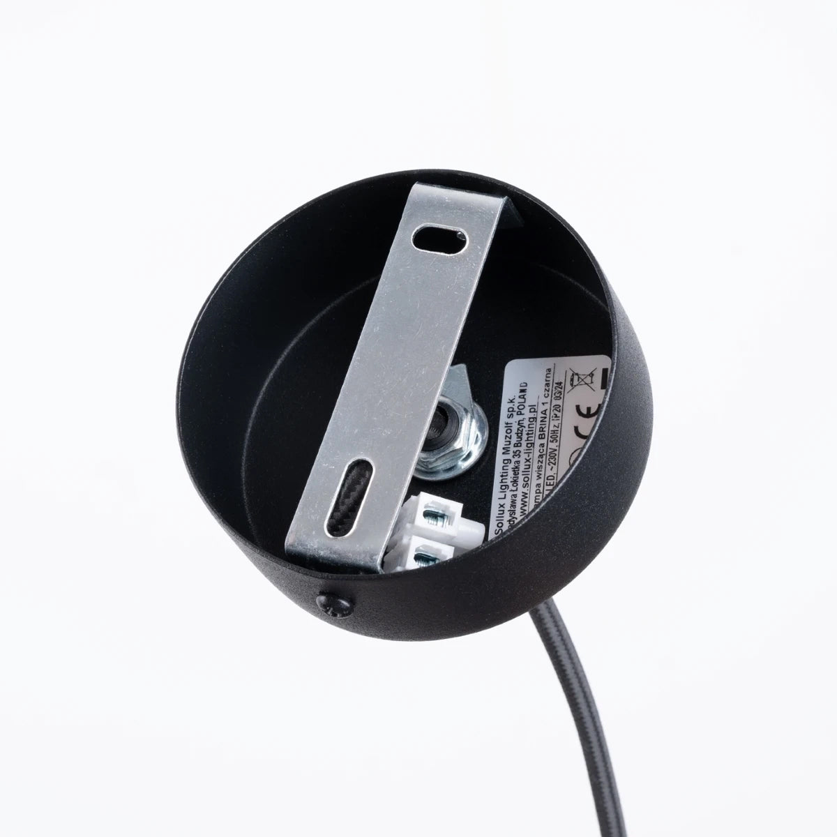 Steel Pendant Light With Brina 1 Lamp - Powder Blue