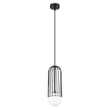 Steel Pendant Light With Brina 1 Lamp - Powder Blue