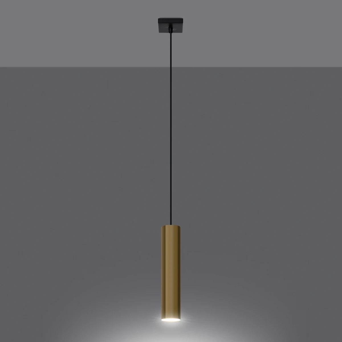 Steel Pendant Light With Lagos 1 Lamp - Ocean Green