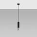 Steel Pendant Light With Loopez 1 Lamp in Black - Ocean Green