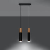 Steel Pendant Light With Pablo 2 Lamp - Peach Puff