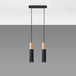 Steel Pendant Light With Pablo 2 Lamp - Peach Puff