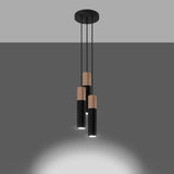 Steel Pendant Light With Pablo 3P Lamp - Peach Puff