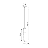 Steel Pendant Light With Pablo Lamp - Peach Puff