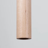 Steel Pendant Light With Pastelo 1 Wooden Lamp - Peach Puff