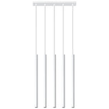 Steel Pendant Light With Pastelo 5 Lamp - Ocean Green