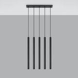 Steel Pendant Light With Pastelo 5 Lamp - Ocean Green