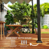 Steel Pergola With Retractable Canopy 297cm Width x 211cm Depth - Velmora