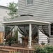 Steel Pop Up Gazebo Height Adjustable Shelter 326cm Width x 326cm Depth - Velmora