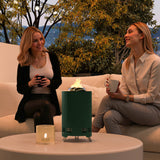 Steel Portable Wood Burning Smokeless Fire Pit With Poker - Velmora