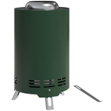Steel Portable Wood Burning Smokeless Fire Pit With Poker - Velmora