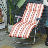 Steel Reclining Garden Sum Lounger Armchair in Set of 2 - Velmora