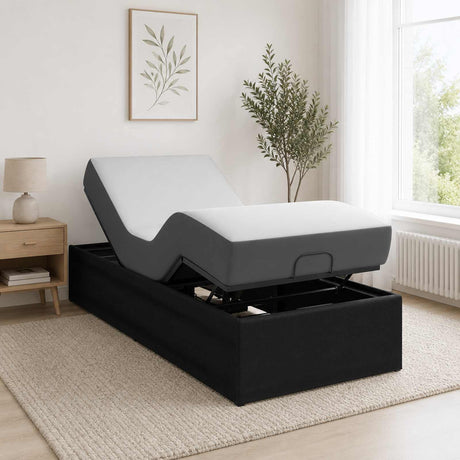 Steel Single Bed 80cm Wide Electric Adjustable - Vantage Home