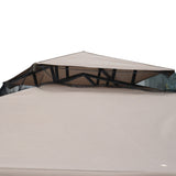 Steel Softtop Gazebo 294cm Width x 294cm Depth With Mosquito Netting - Velmora