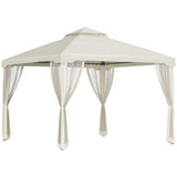 Steel Softtop Gazebo 294cm Width x 294cm Depth With Mosquito Netting - Velmora