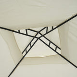 Steel Softtop Gazebo 294cm Width x 294cm Depth With Mosquito Netting - Velmora