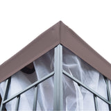 Steel Softtop Gazebo 297cm Width x 297cm Depth With Mosquito Netting - Velmora