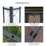 Steel Softtop Gazebo 297cm Width x 297cm Depth With Mosquito Netting - Velmora