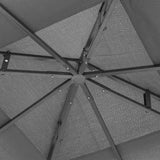 Steel Softtop Gazebo 297cm Width x 297cm Depth With Mosquito Netting - Velmora