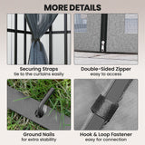 Steel Softtop Gazebo 297cm Width x 297cm Depth With Mosquito Netting - Velmora