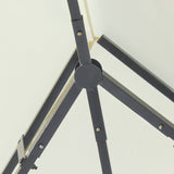 Steel Softtop Gazebo 400cm Width x 300cm Depth With Curtains - Velmora