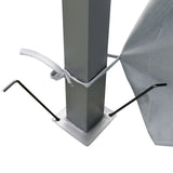 Steel Softtop Gazebo 400cm Width x 300cm Depth With Curtains - Velmora