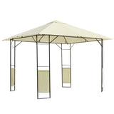 Steel Softtop Gazebo Canopy Awning Tent 297cm Width x 297cm Depth - Velmora