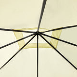 Steel Softtop Gazebo Canopy Awning Tent 297cm Width x 297cm Depth - Velmora