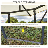 Steel Softtop Gazebo Canopy Awning Tent 297cm Width x 297cm Depth - Velmora