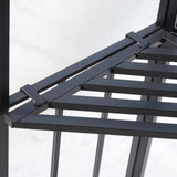 Steel Softtop Gazebo Canopy Shelter 298cm Width x 298cm Depth With Netting - Velmora