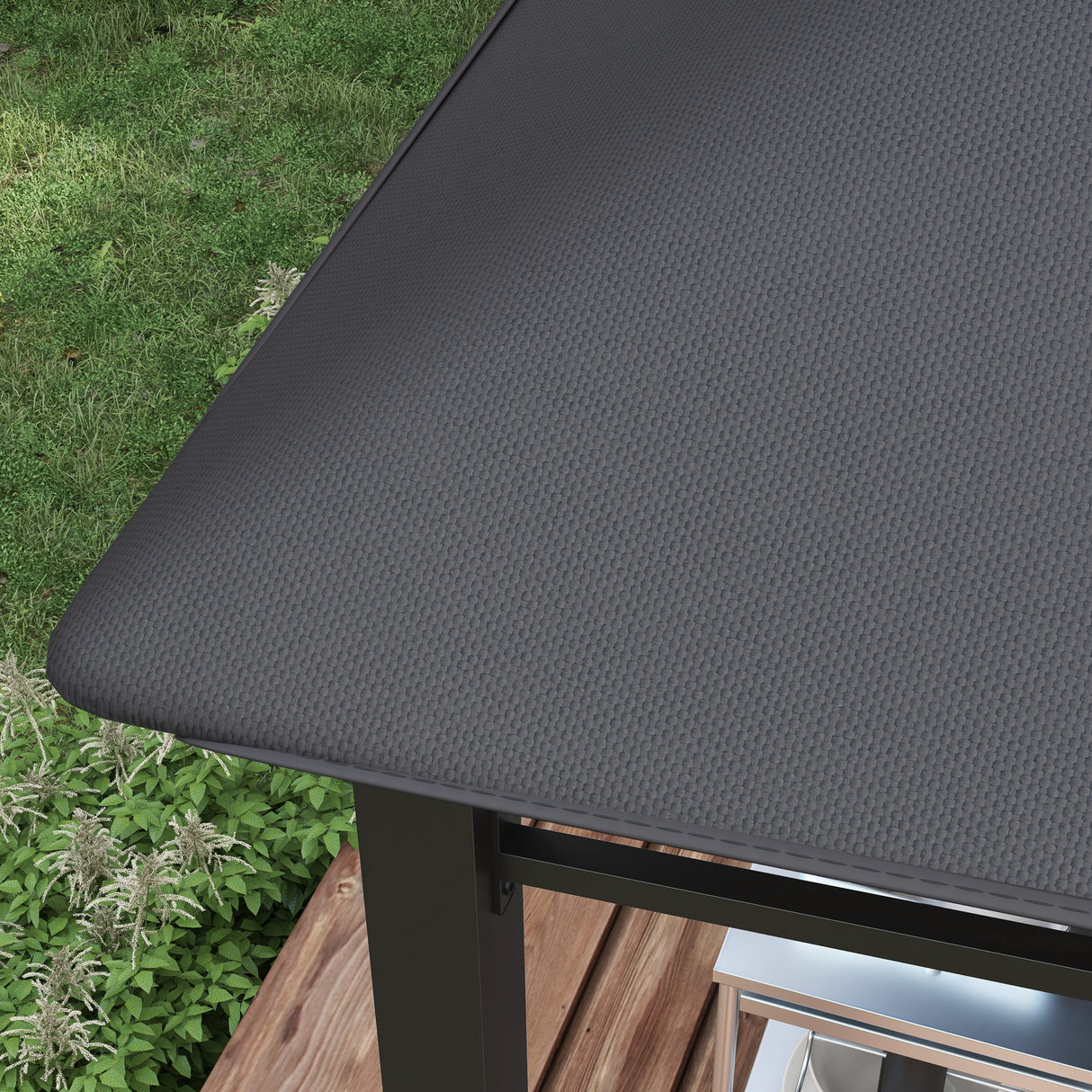 Steel Softtop Gazebo Canopy Tent 300cm Width x 300cm Depth - Velmora