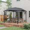 Steel Softtop Gazebo Canopy Tent 300cm Width x 300cm Depth - Velmora