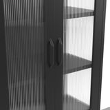 Steel Storage Cabinet With 2 Glass Panel Doors - Marsh