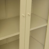 Steel Storage Cabinet With 2 Glass Panel Doors Tall - Marsh