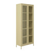 Steel Storage Cabinet With 2 Glass Panel Doors Tall - Marsh