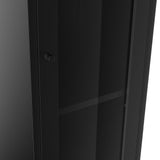 Steel Storage Cabinet With Clear Glass Panels - Frank