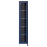 Steel Storage Cabinet With Clear Glass Panels - Frank